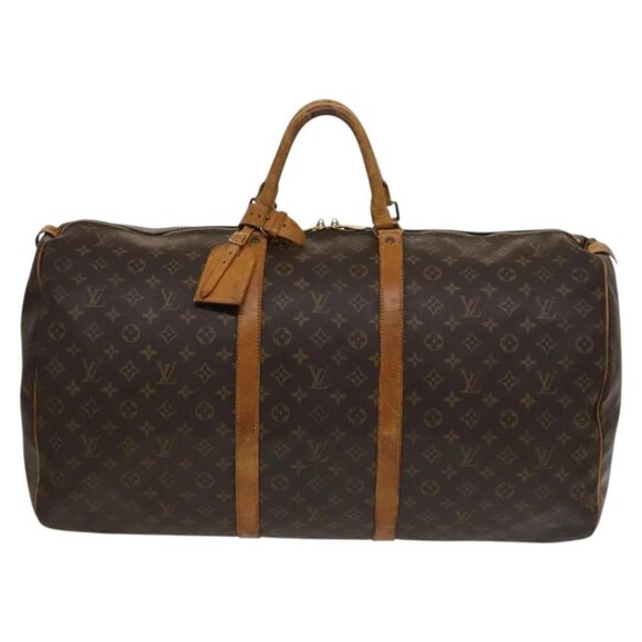 LOUIS VUITTON Monogram Keepall 60 Boston Bag LV Auth - Picture 2 of 16